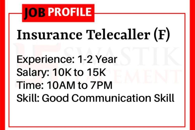 Insurance Telecaller Job